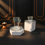 طقم استكانة وفنجان 18 قطعة