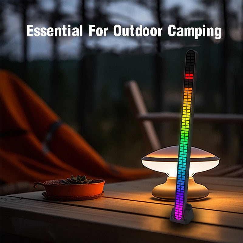 ضوء إيقاعي لاسلكي للتحكم بالصوت RGB،