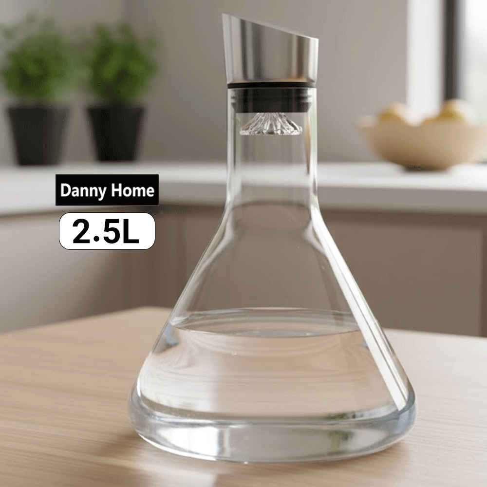 قارورة سوائل زجاجية متسعة الاسفل