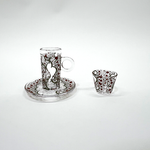 طقم استكانة وفنجان 18قطعة