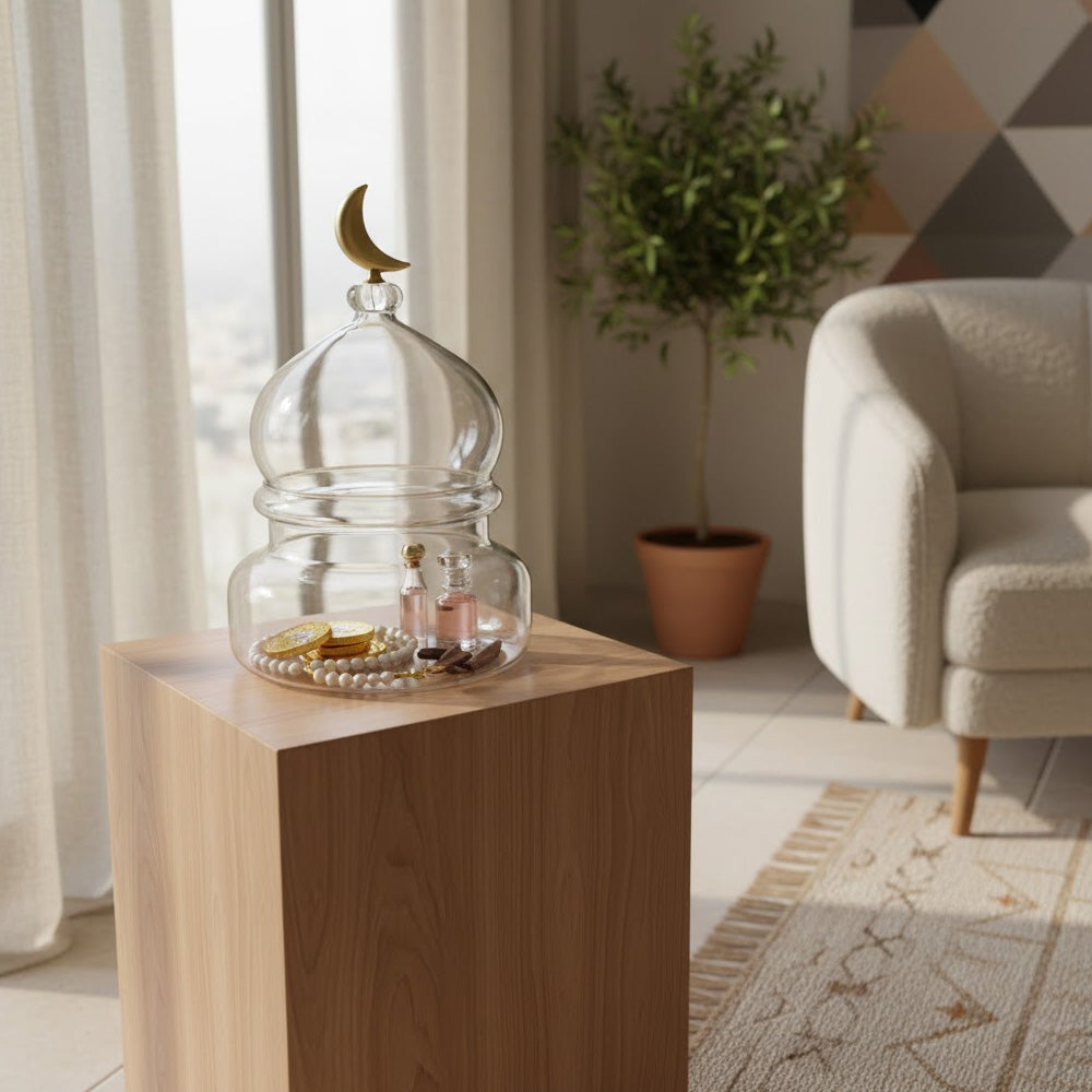 جرة زجاجية قمرية