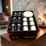 طقم استكانة وفنجان 18قطعة