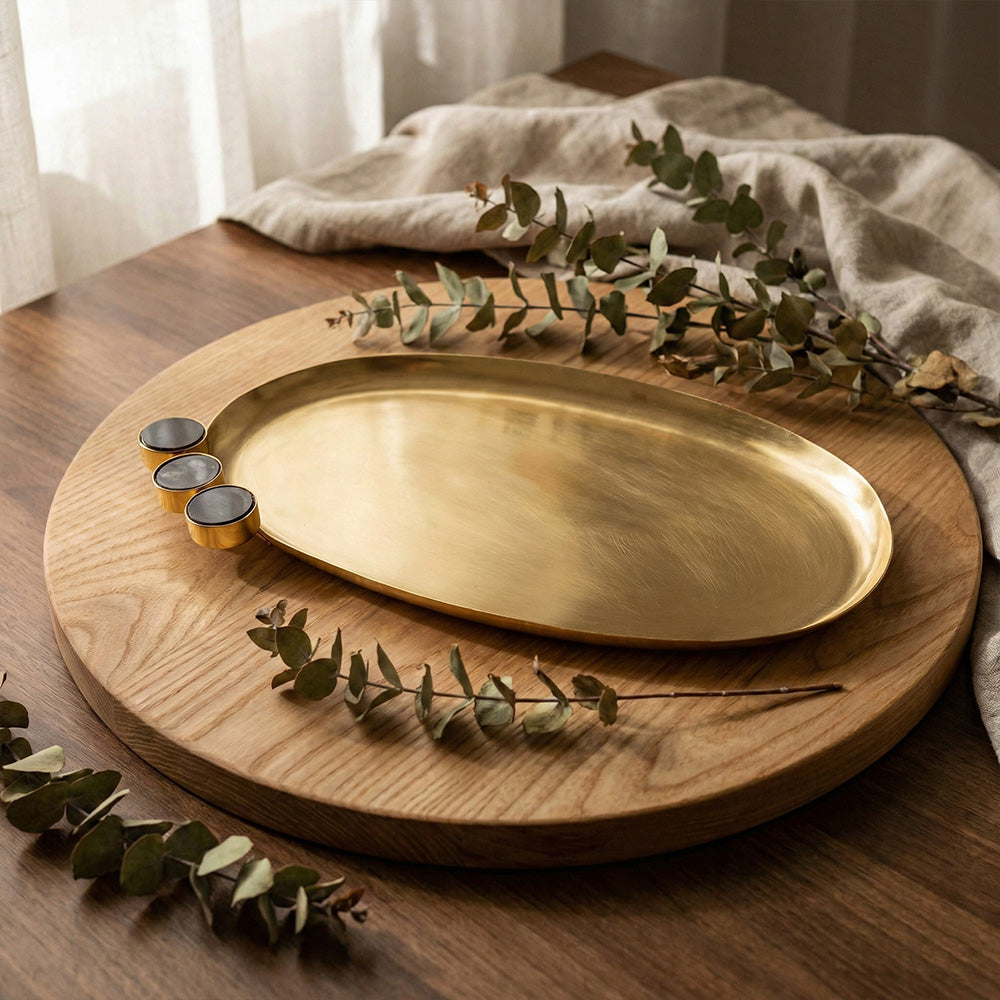 صينية تقديم بيضاوية صغير