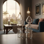 زينة من زجاج القمر