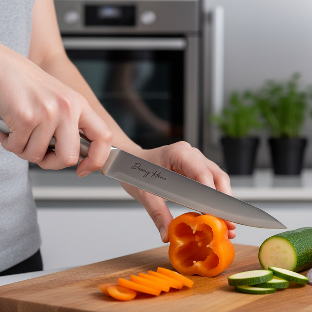 سكين مطبخ احترافية من الفولاذ المقاوم للصدأ