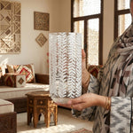 مزهرية زجاجية 25 سم