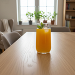 طقم أكواب زجاجية طويلة شفافة