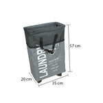 سلة غسيل قابلة للطي مع مقبض وعجلات، موديل: 5