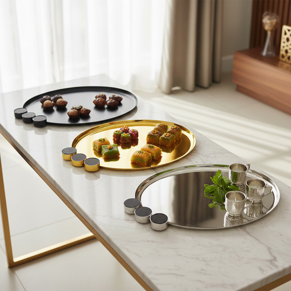 صينية تقديم بيضاوية-كبير