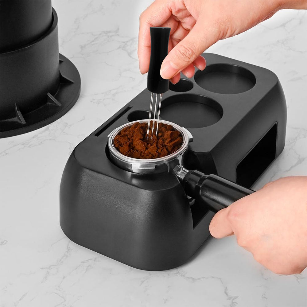 محطة دك الأسبريسو مع فلاتر القهوة