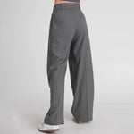 بنطلون نسائي عريض بكسرات