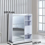 خزانة تخزين أحذية خشبية