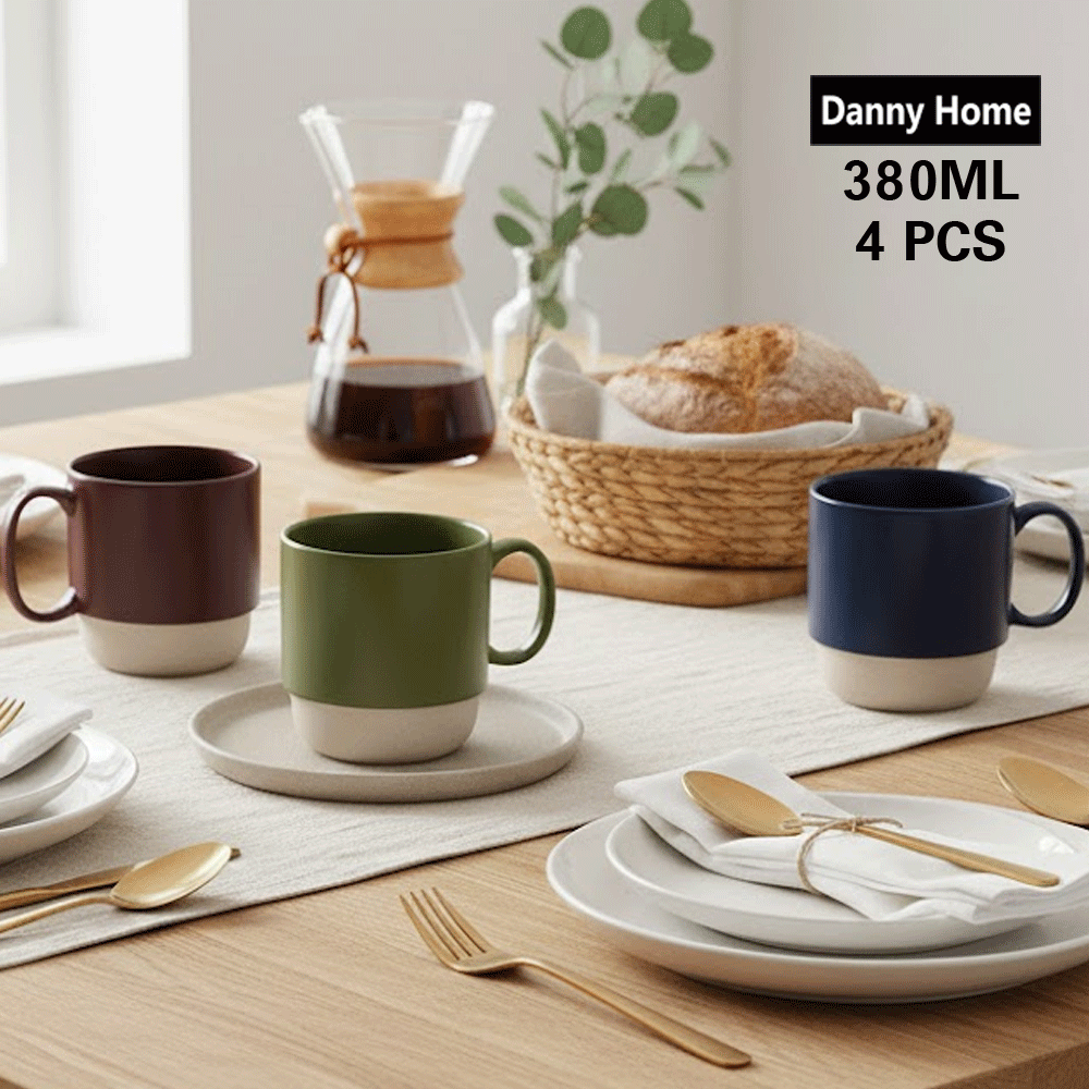 أكواب بورسلين مطبوعة،