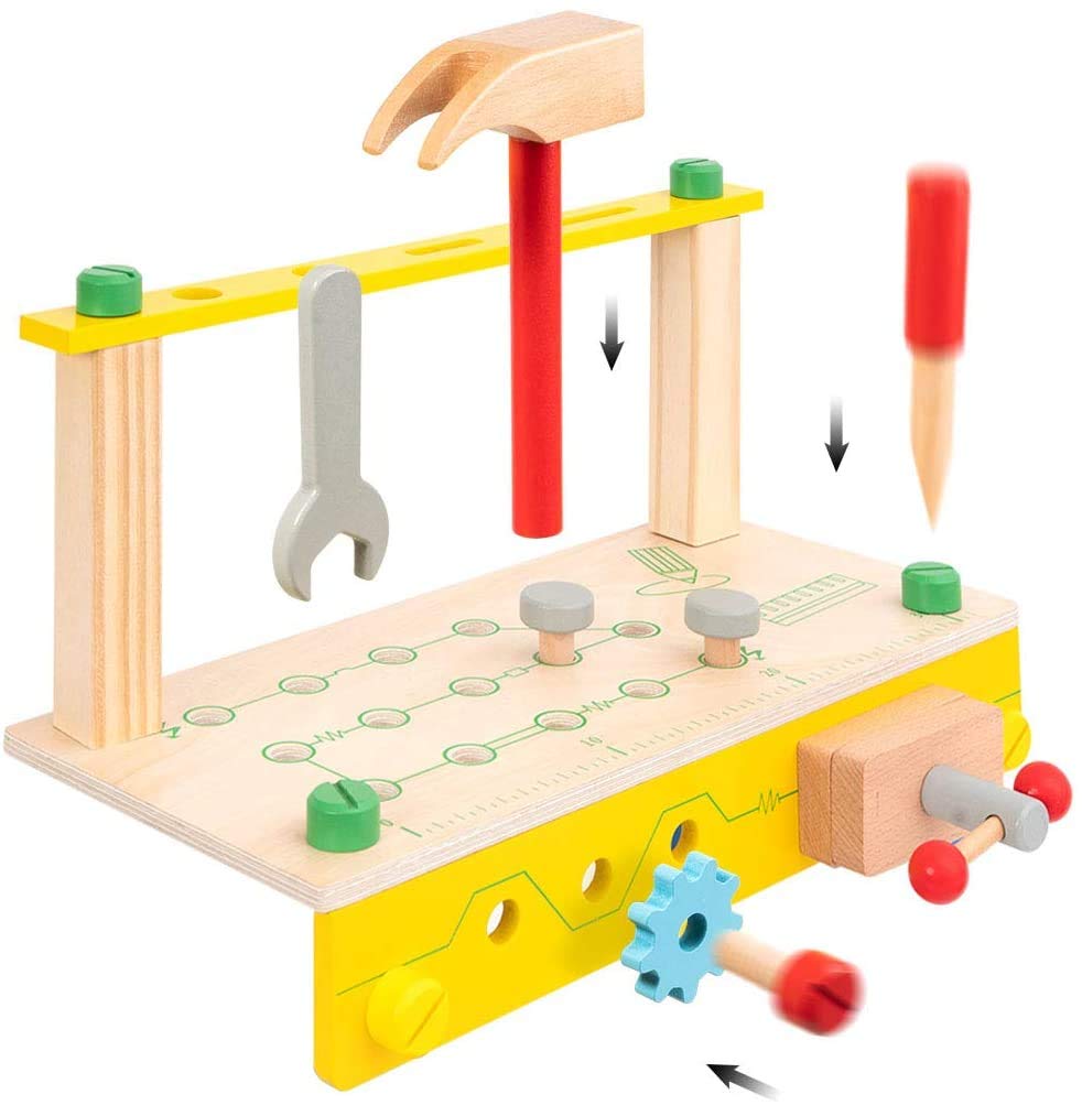 مجموعة حامل أدوات من الخشب