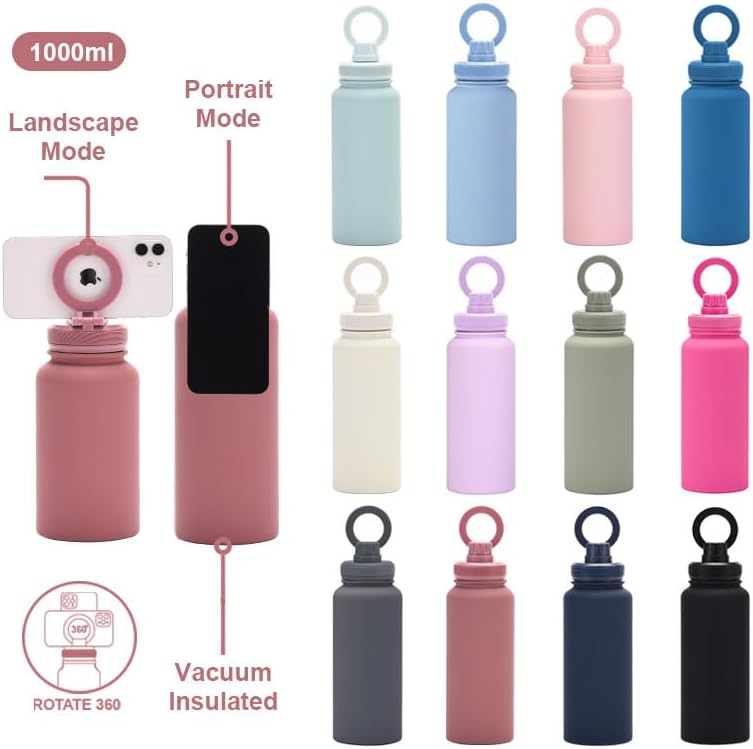 قارورة حرارية مع ستاند هاتف 1000/1200 ملل