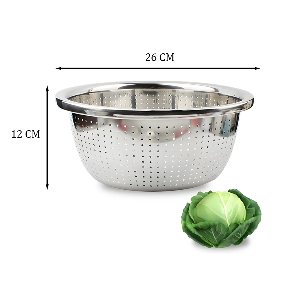 طقم مصفاة وحوض من الفولاذ