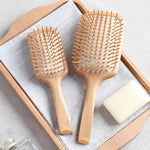 فرشاة شعر خشبية مضادة للتشابك