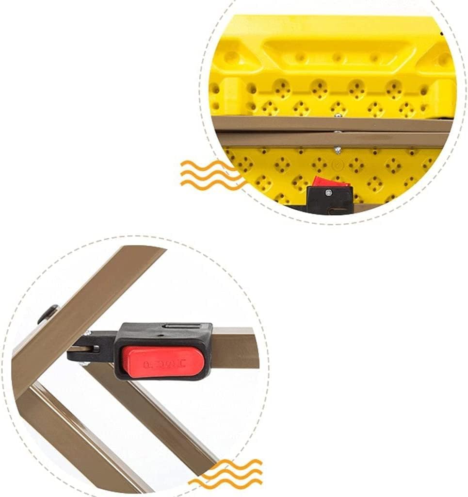 طاولة جانبية محمولة قابلة للطي (أصفر)