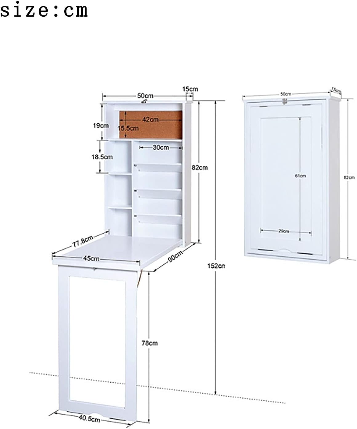 طاولة قابلة للطي غير مرئية مثبتة على الحائط