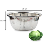 طقم مصفاة وحوض من الفولاذ