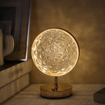 مصباح طاولة على شكل ندفة ثلجية