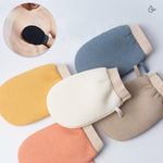 قفازات الاستحمام المقشرة