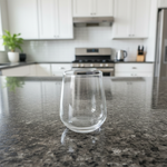 طقم أكواب زجاجية شفافة بيضوية