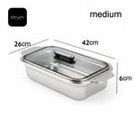 حافظة طعام ستيل بتصميم عملي