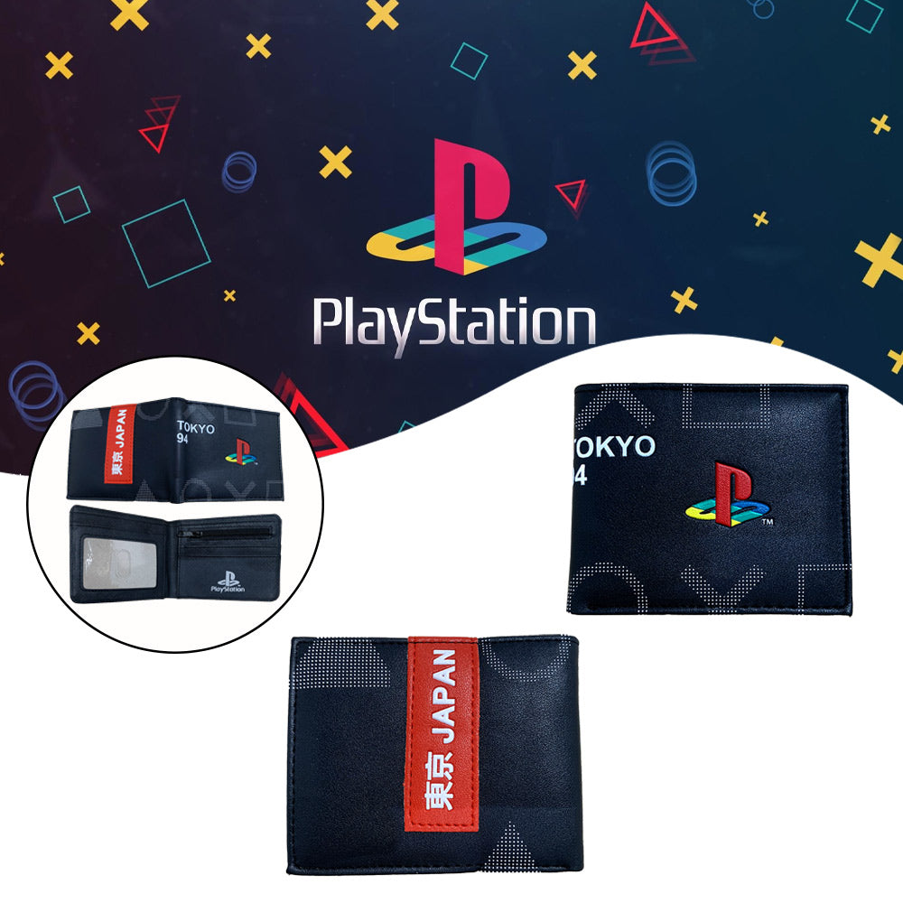 محفظة جلد PU مطبوعة بشعار بلاي ستيشن 4