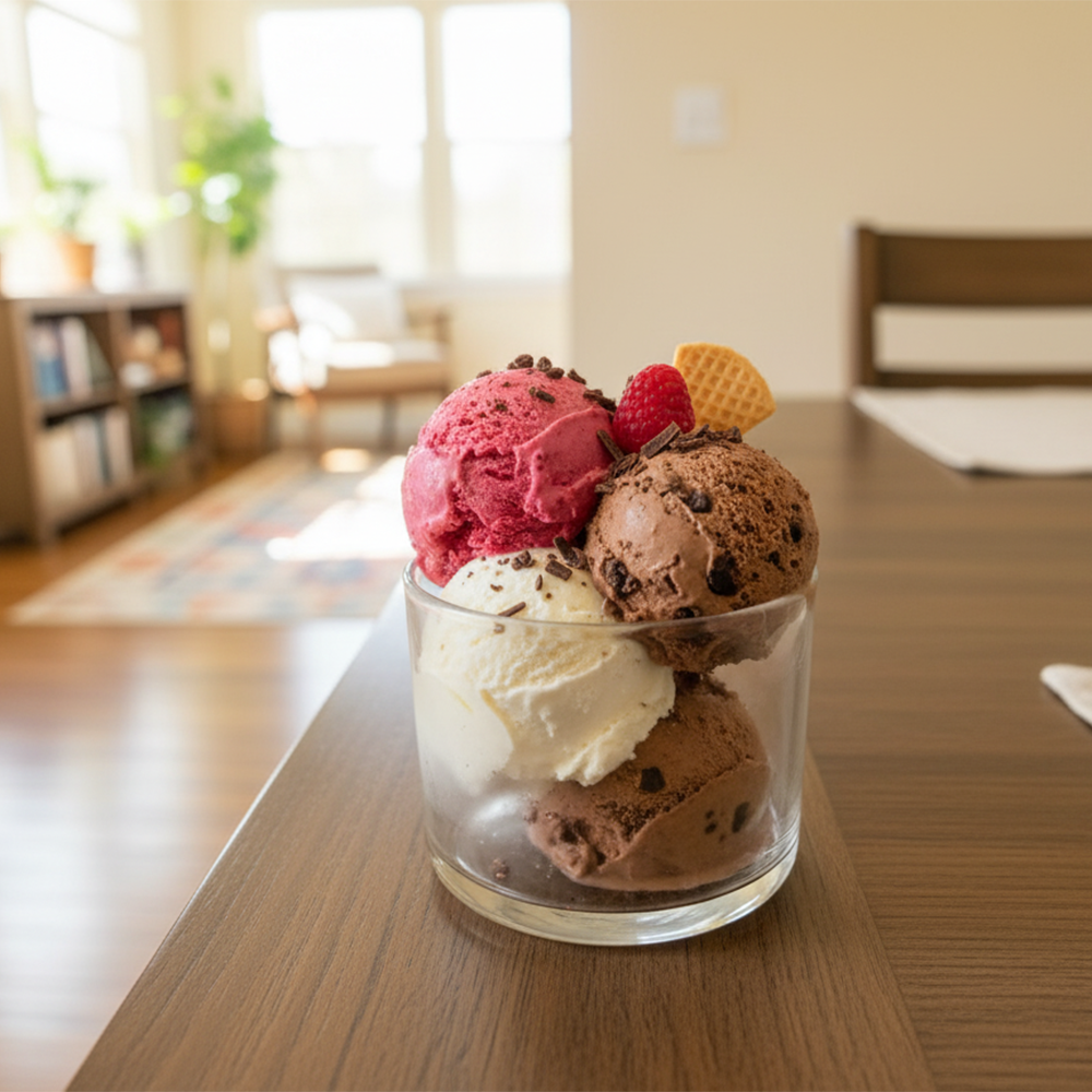 طقم أكواب تقديم زجاجية شفافة 4 قطع (245 مل)