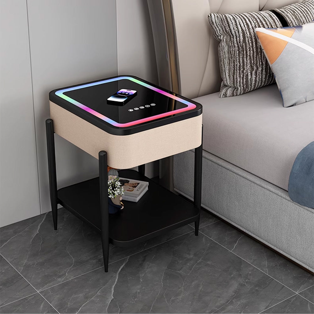 طاولة ذكية مضيئة مع مكبر صوت