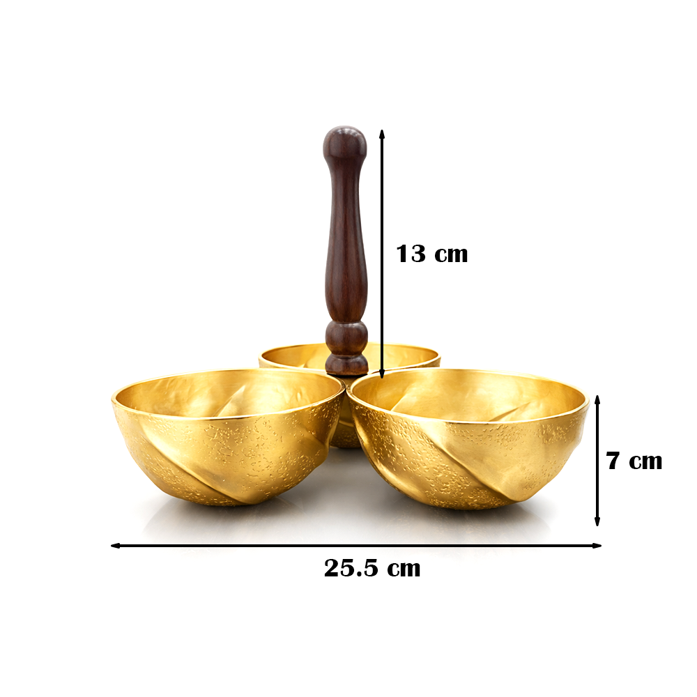 وعاء تقديم ثلاثي