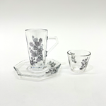 طقم استكانة وفنجان 18قطعة