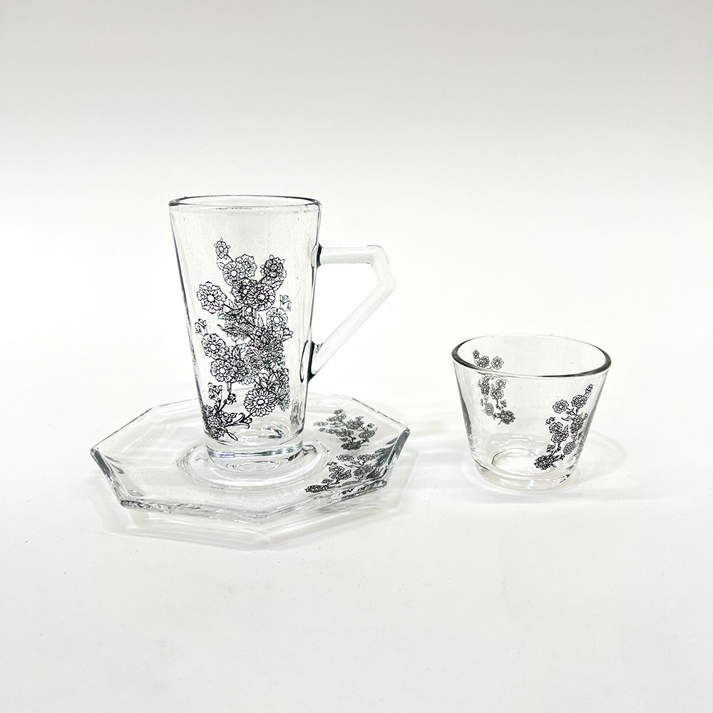 طقم استكانة وفنجان 18قطعة