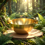 وعاء تقديم معدني وسط