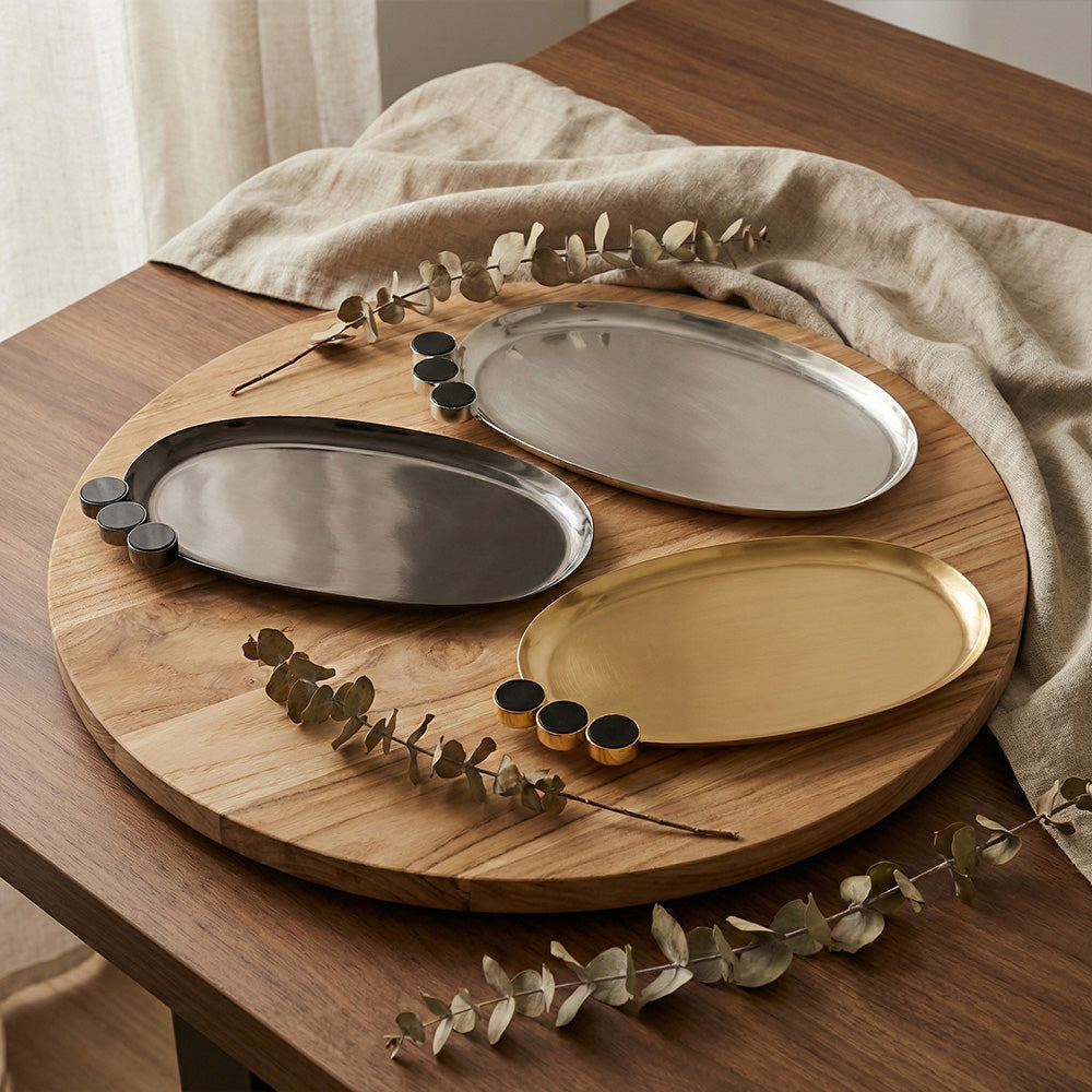 صينية تقديم بيضاوية صغير