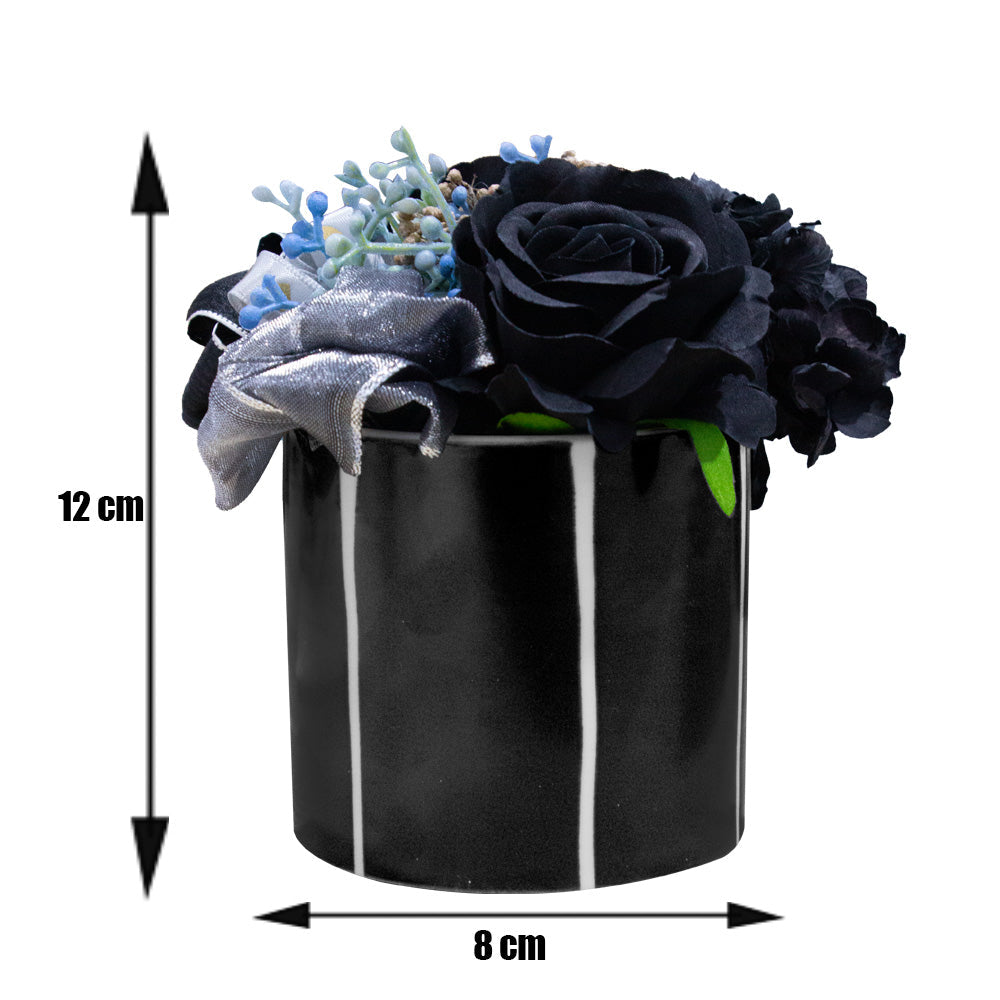 زهور الورد الصناعية مع سبراي