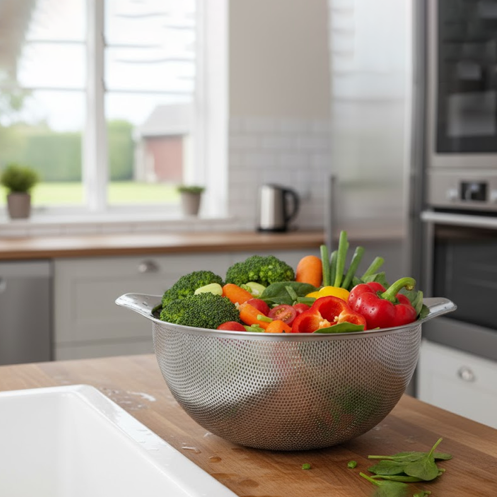 ( XL )مصفاة الفولاذ المقاوم للصدأ بمقبض