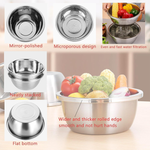 طقم مصفاة ووعاء ستانلس