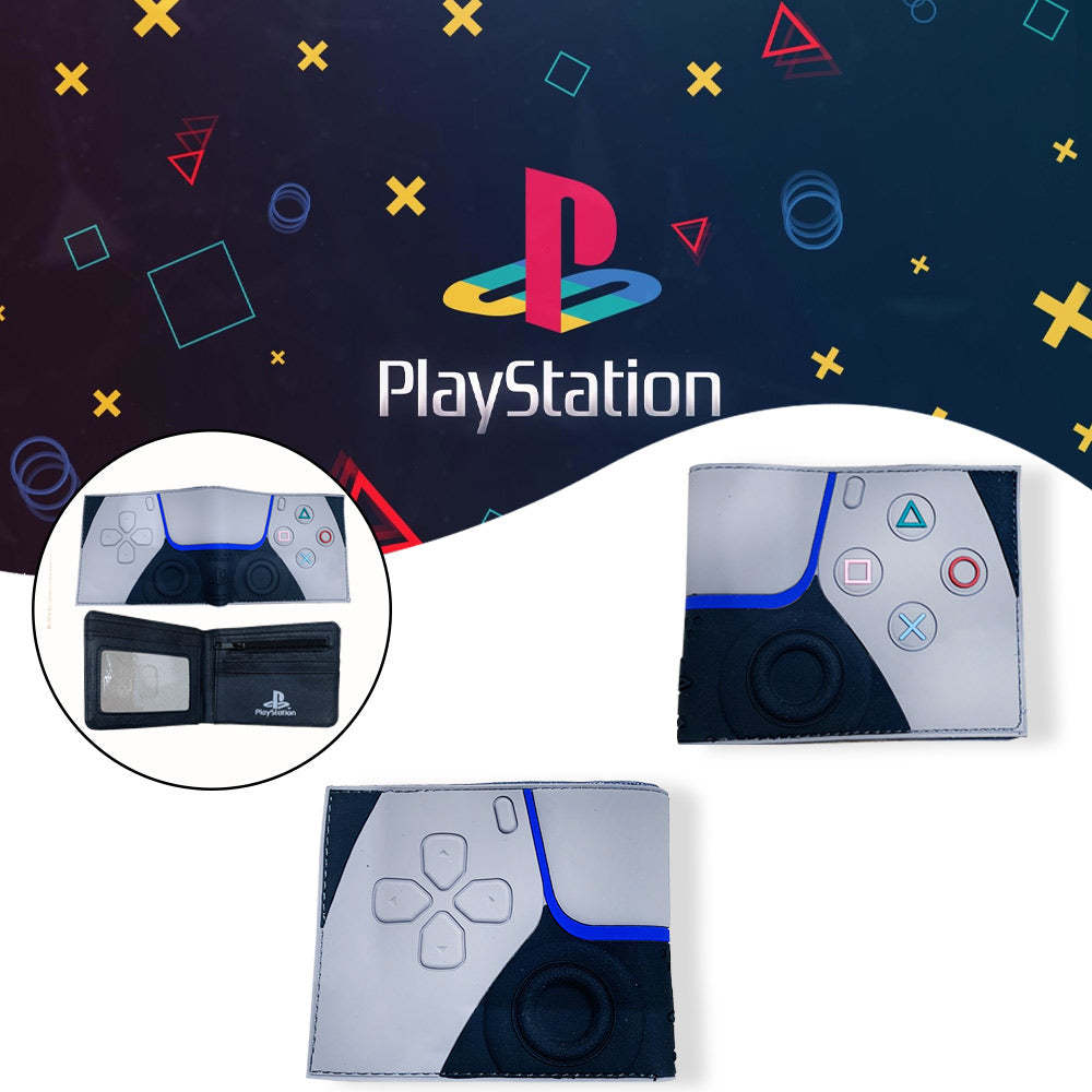 عصا تحكم بلاي ستيشن ومحفظة من جلد البولي مطبوعة بأزرار 6