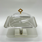 طبق تقديم كيك بغطاء كبير