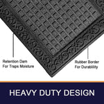 سجادة باب كلاسيكية صلبة - 77*44