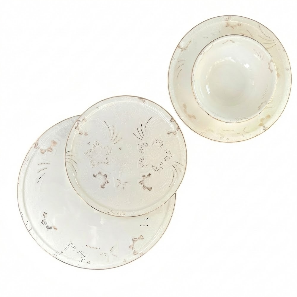 طقم أطباق مائدة فاخر 24 قطعة