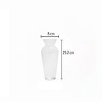 مزهرية زجاجية شفافة