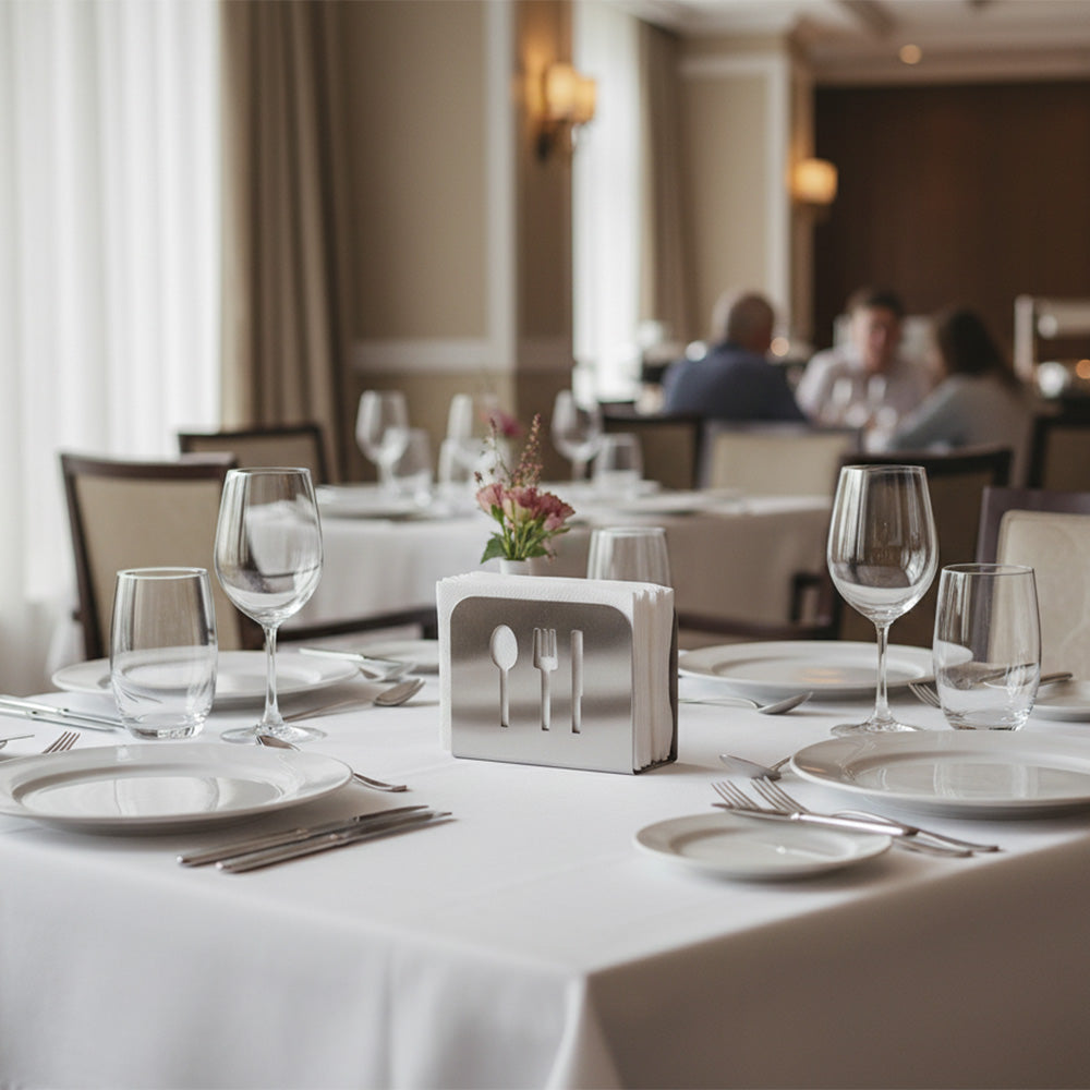 حامل مناديل عصري من الفولاذ المقاوم للصدأ