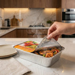 حاويات طعام من رقائق الألومنيوم