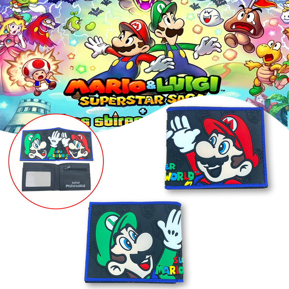 محفظة من جلد البولي يوريثان بطبعة سوبر ماريو ولويجي 22