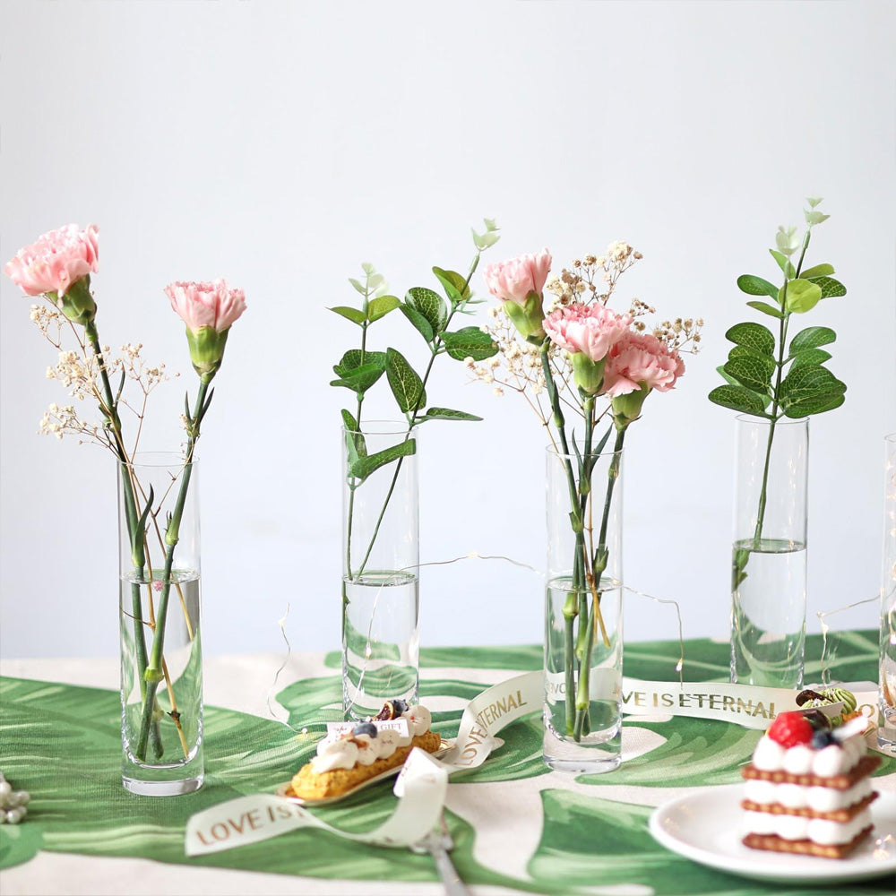 مزهرية زجاجية للنباتات