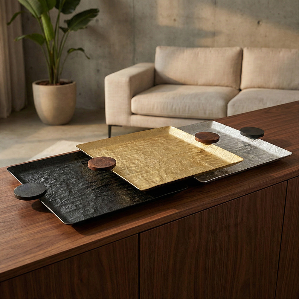 صينية تقديم مربعة-كبير