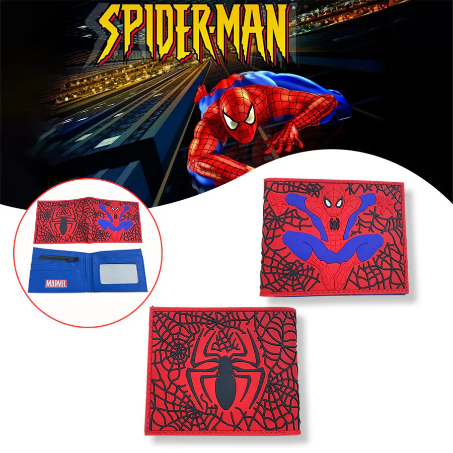 محفظة جلد PU مطبوعة موديل سبايدرمان موديل 45